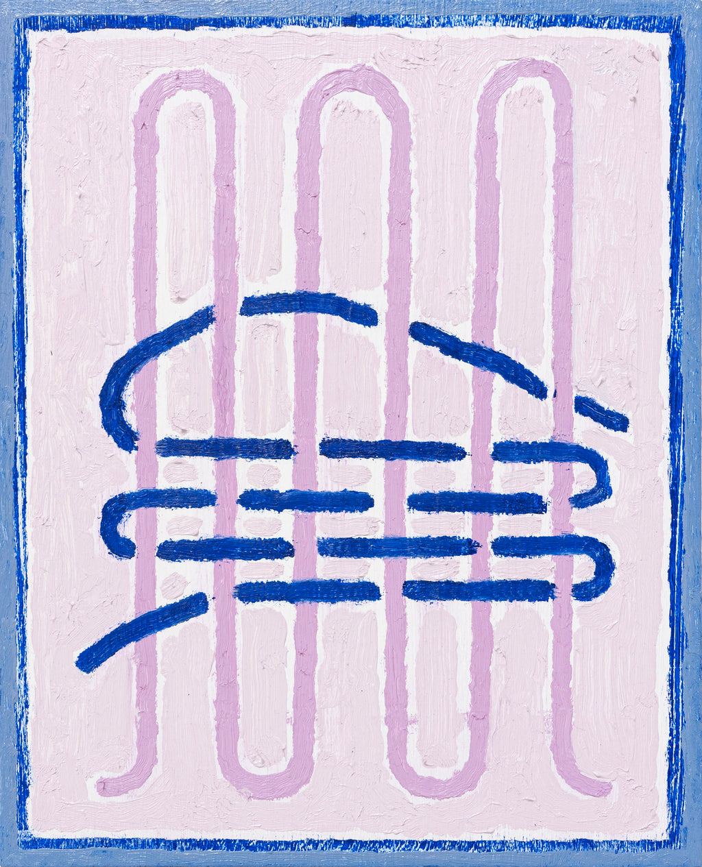 Painting by Aschely Vaughan Cone titled "Tabby Weave, Bubbling III" - 2.