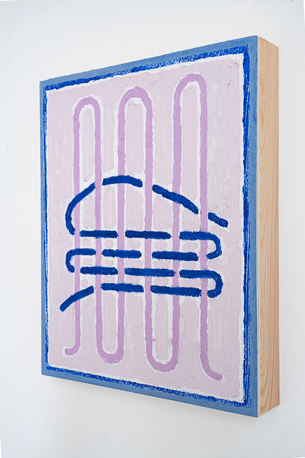 Painting by Aschely Vaughan Cone titled "Tabby Weave, Bubbling III" - 3.