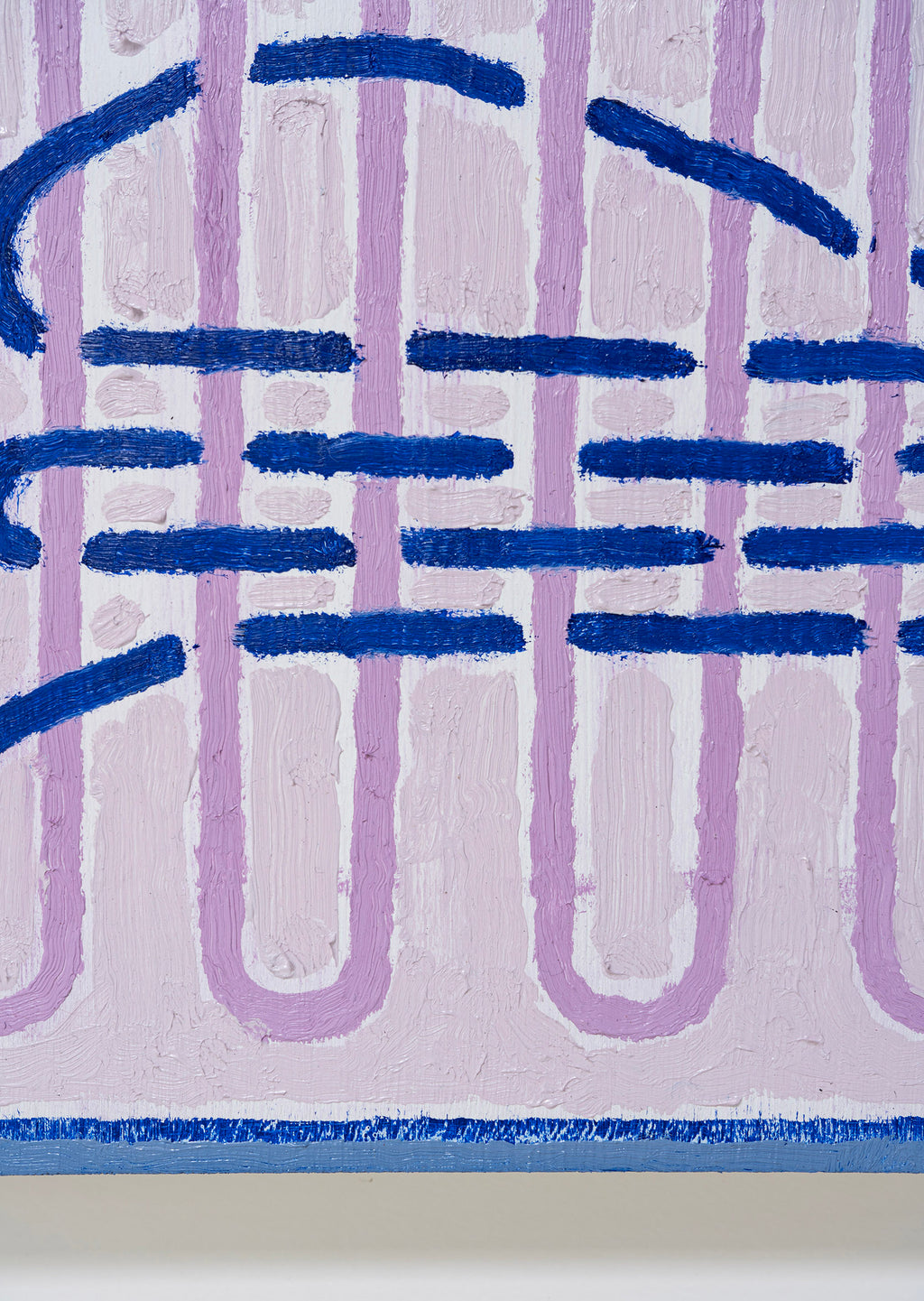 Painting by Aschely Vaughan Cone titled "Tabby Weave, Bubbling III" - 4.
