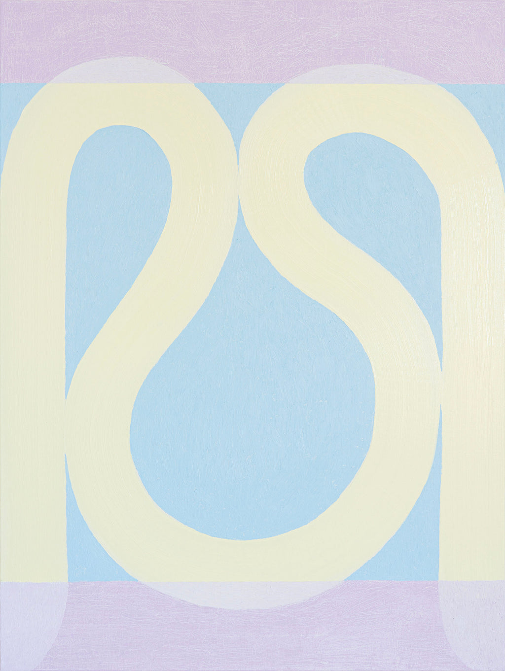 Painting by Aschely Vaughan Cone titled "Thread I, Yellow, Pink, Blue" - 2.