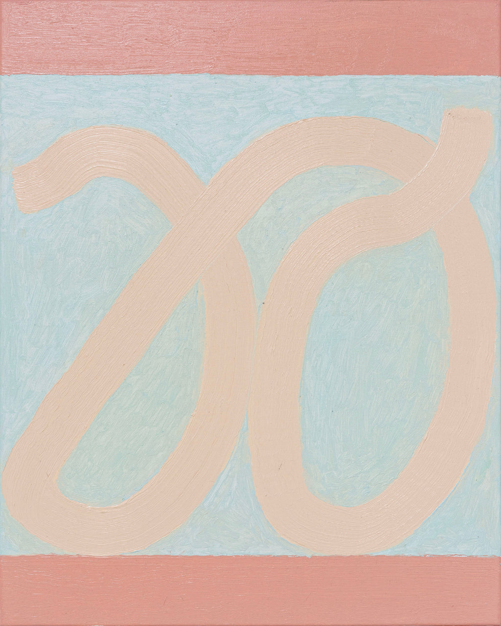 Painting by Aschely Vaughan Cone titled "Thread II, Creamsicle" - 2.