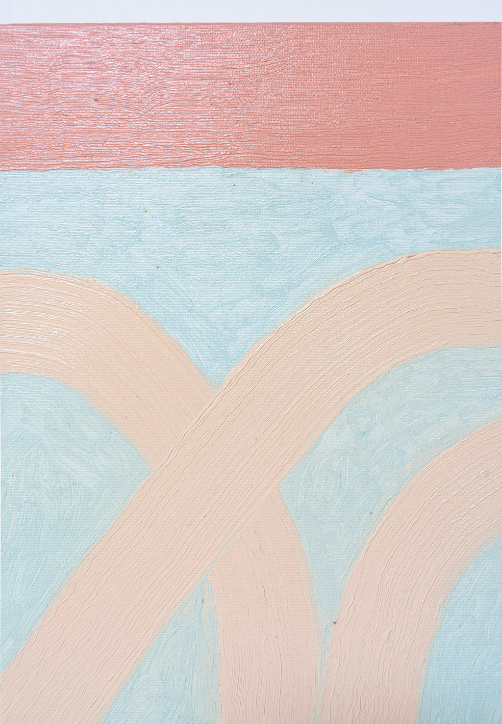 Painting by Aschely Vaughan Cone titled "Thread II, Creamsicle" - 5.