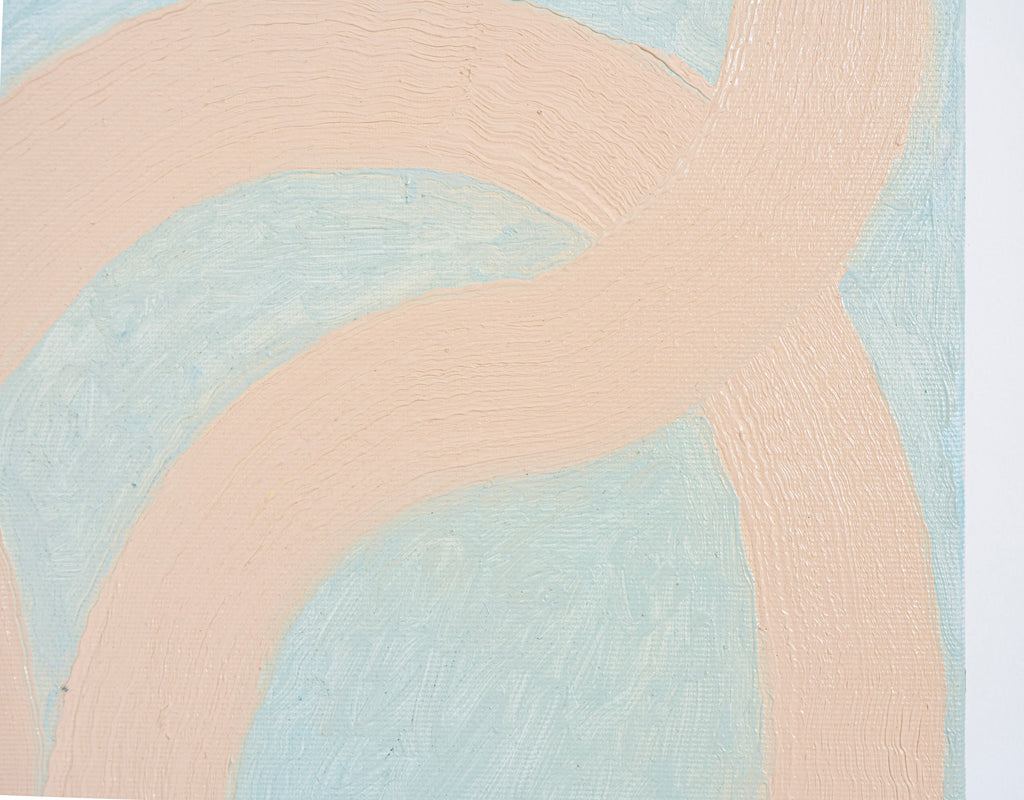 Painting by Aschely Vaughan Cone titled "Thread II, Creamsicle" - 6.