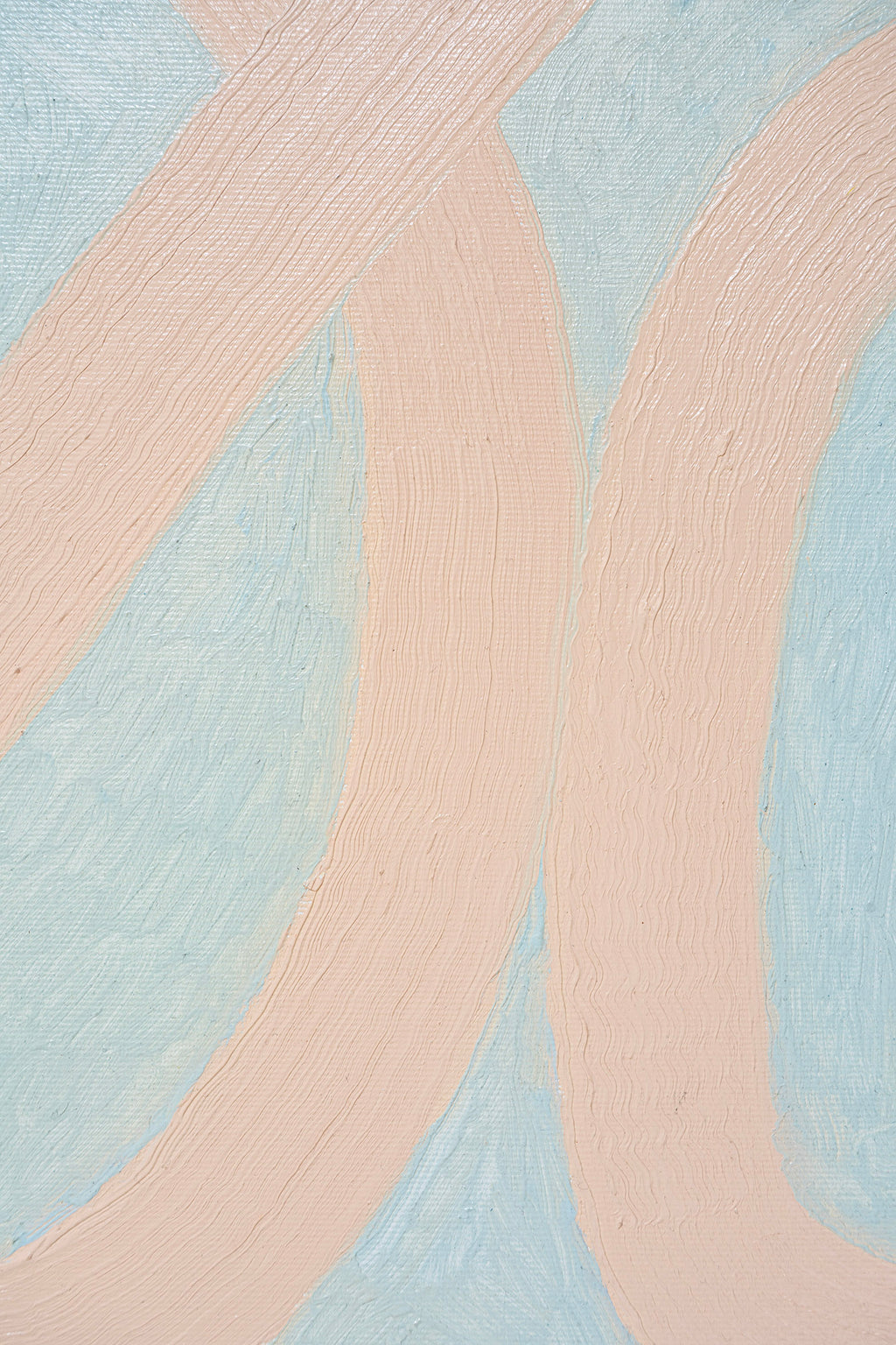 Painting by Aschely Vaughan Cone titled "Thread II, Creamsicle" - 7.