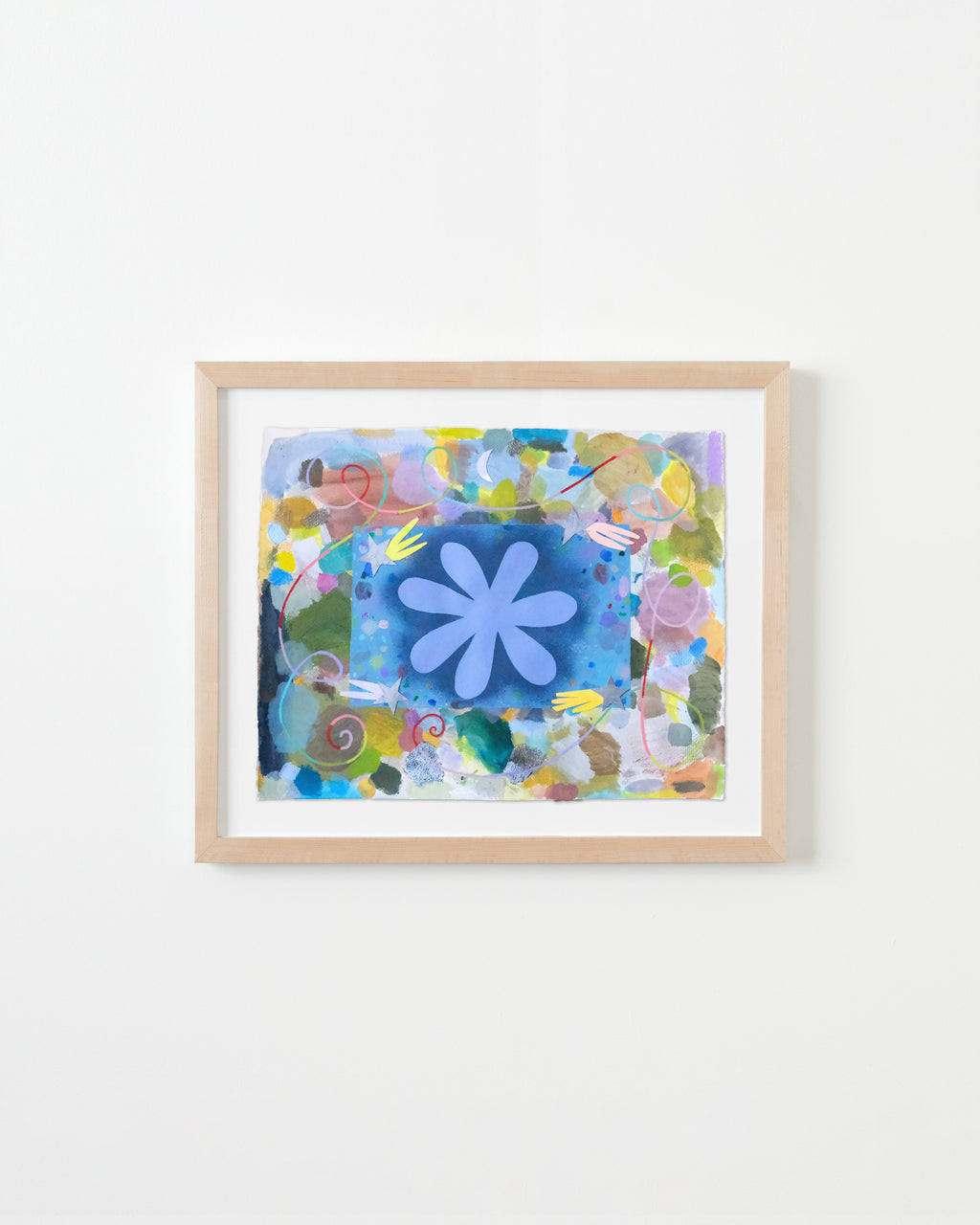 Painting by Ashely Peifer titled "connecting the dots" - 4.