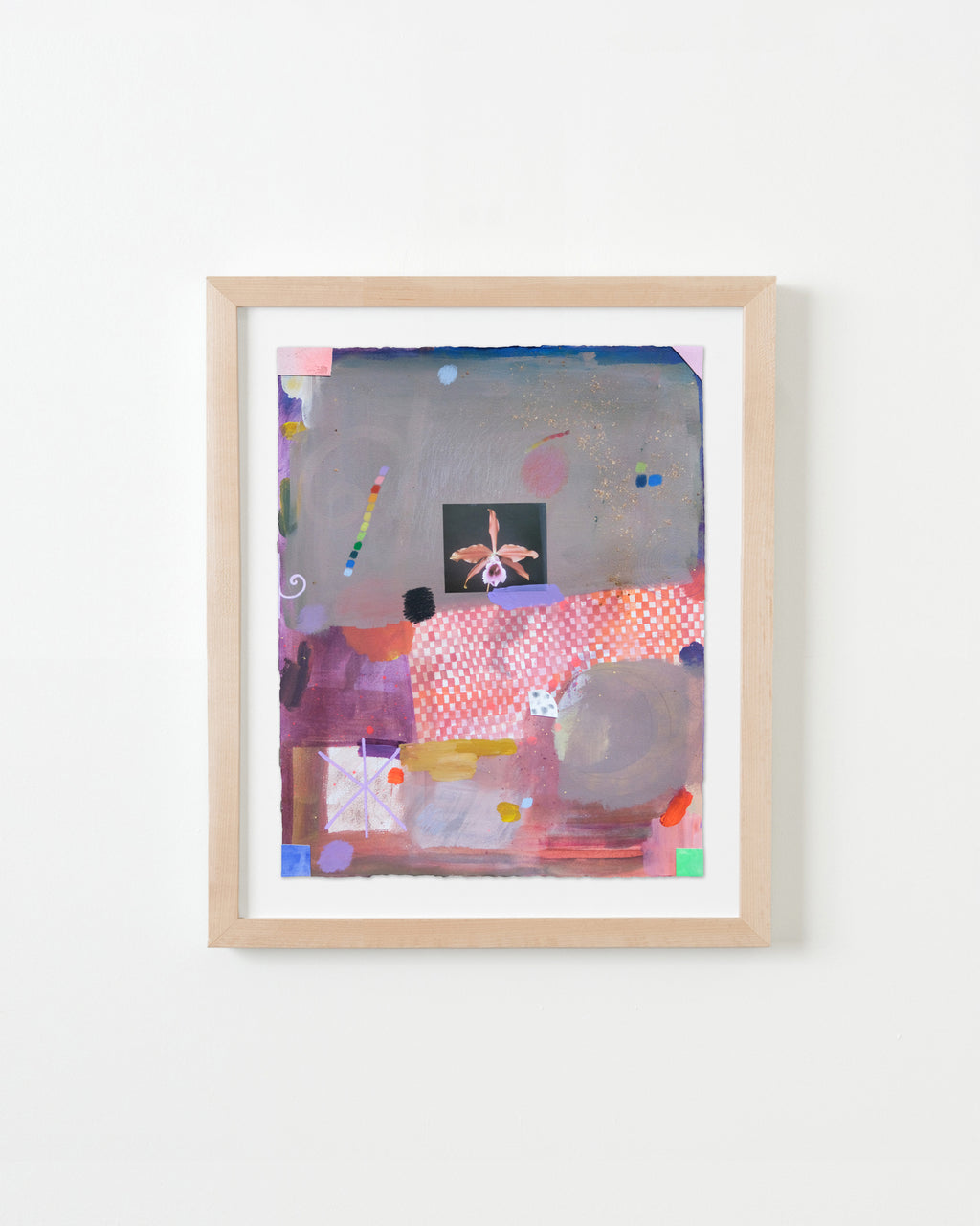 Painting by Ashely Peifer titled "orchid magick" - 4.