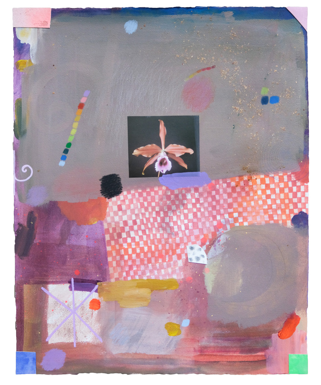 Painting by Ashely Peifer titled "orchid magick" - 2.