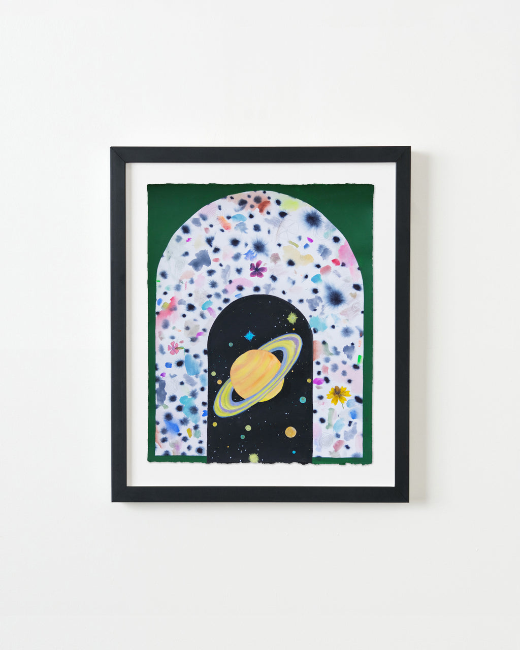 Painting by Ashely Peifer titled "space - time" - 3.