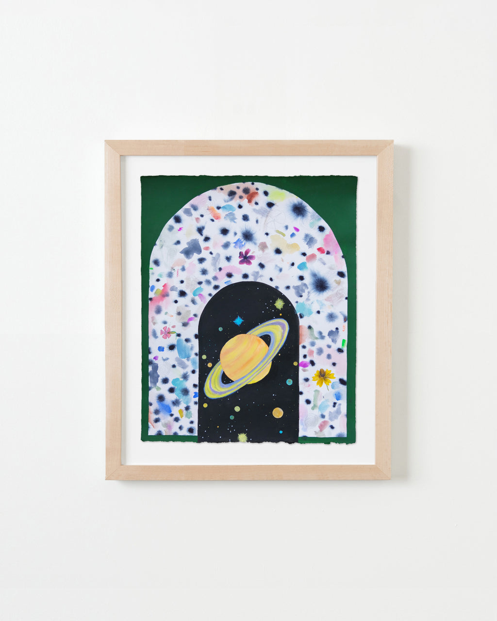 Painting by Ashely Peifer titled "space - time" - 4.