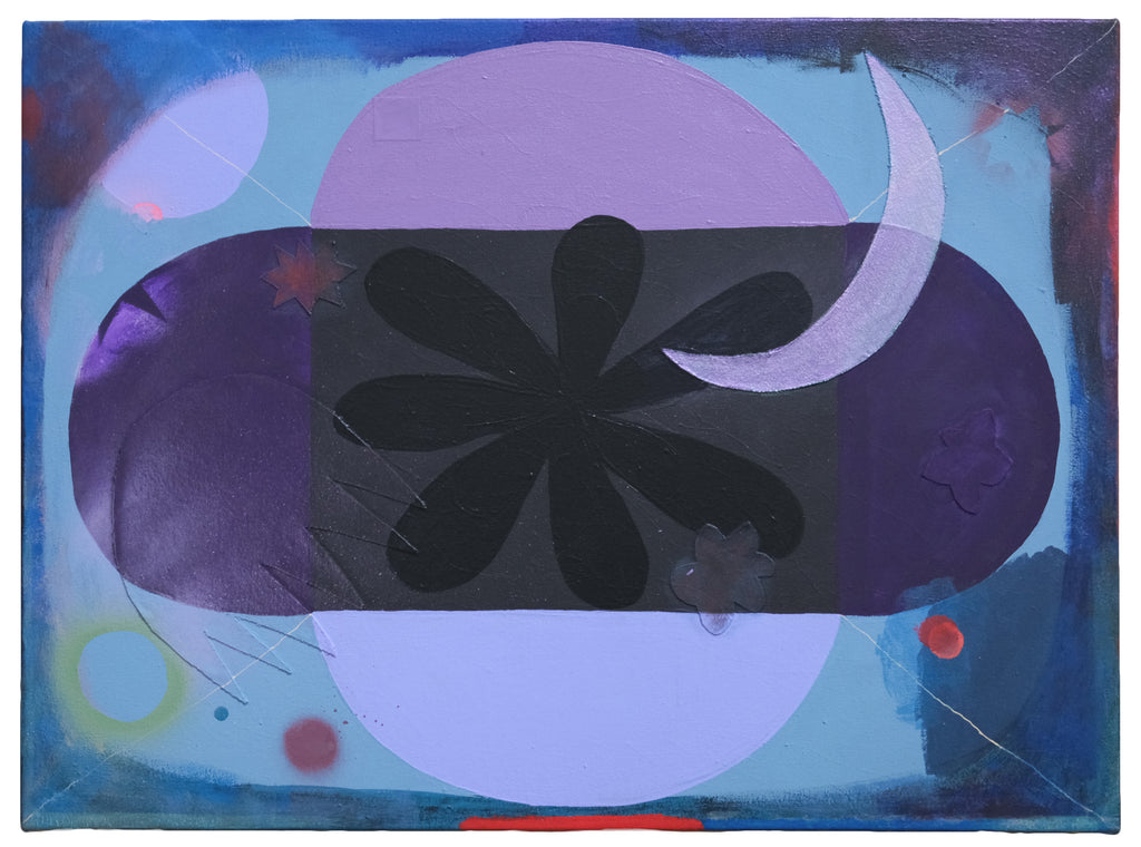 Painting by Ashely Peifer titled "spacebloom" - 2.