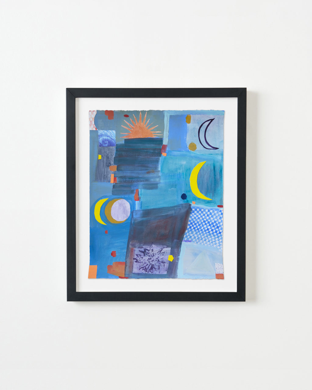 Painting by Ashely Peifer titled "sun moon earth" - 3.