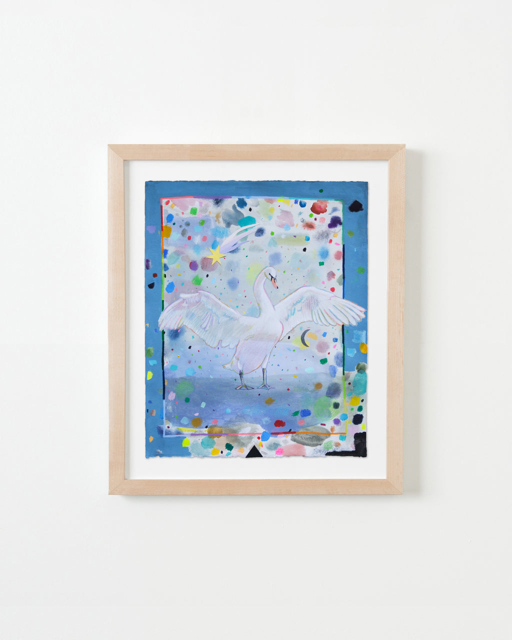 Painting by Ashely Peifer titled "supreme swan" - 4.