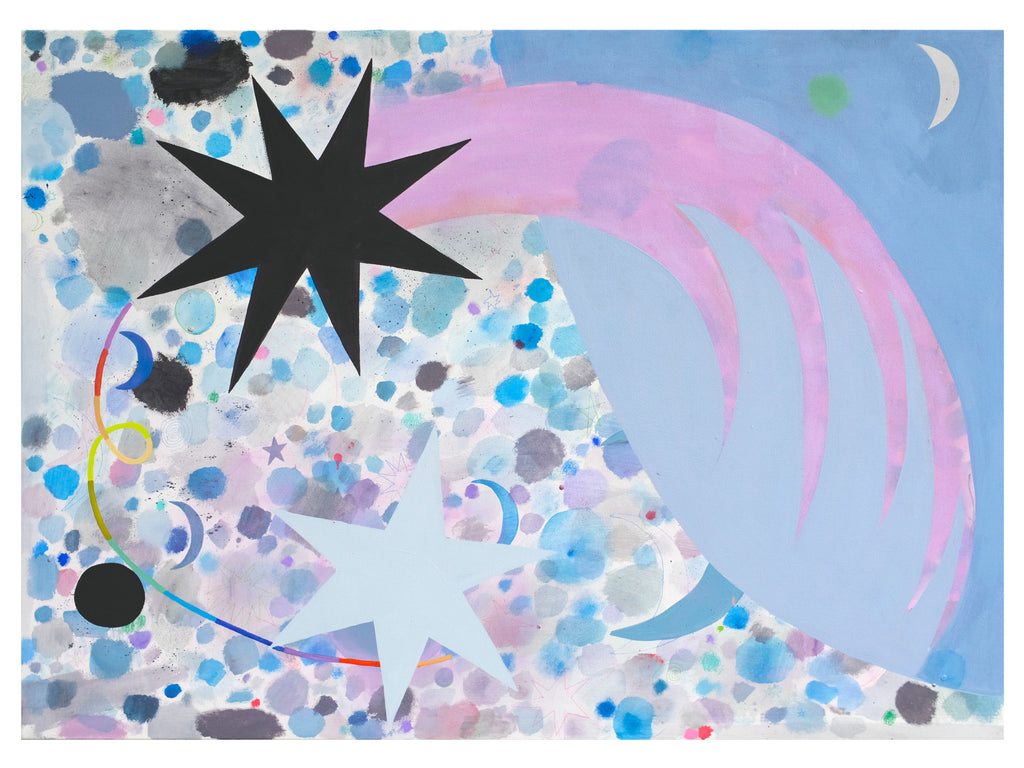 Painting by Ashely Peifer titled "you and me for many moons" - 2.