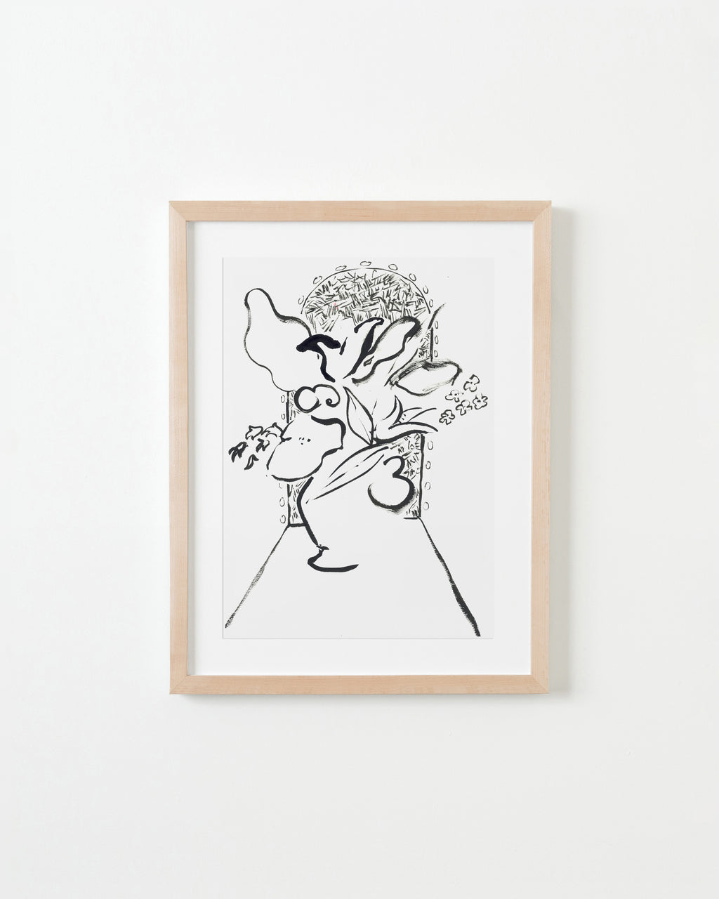 Drawing by Ba Ousmane titled "Grosse levre" - 4.