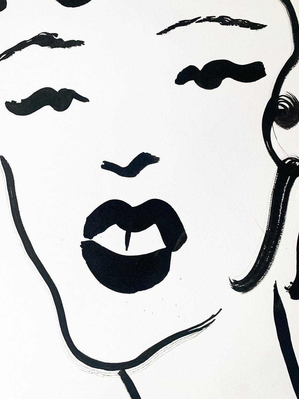 Drawing by Ba Ousmane titled "Rose" - 3.