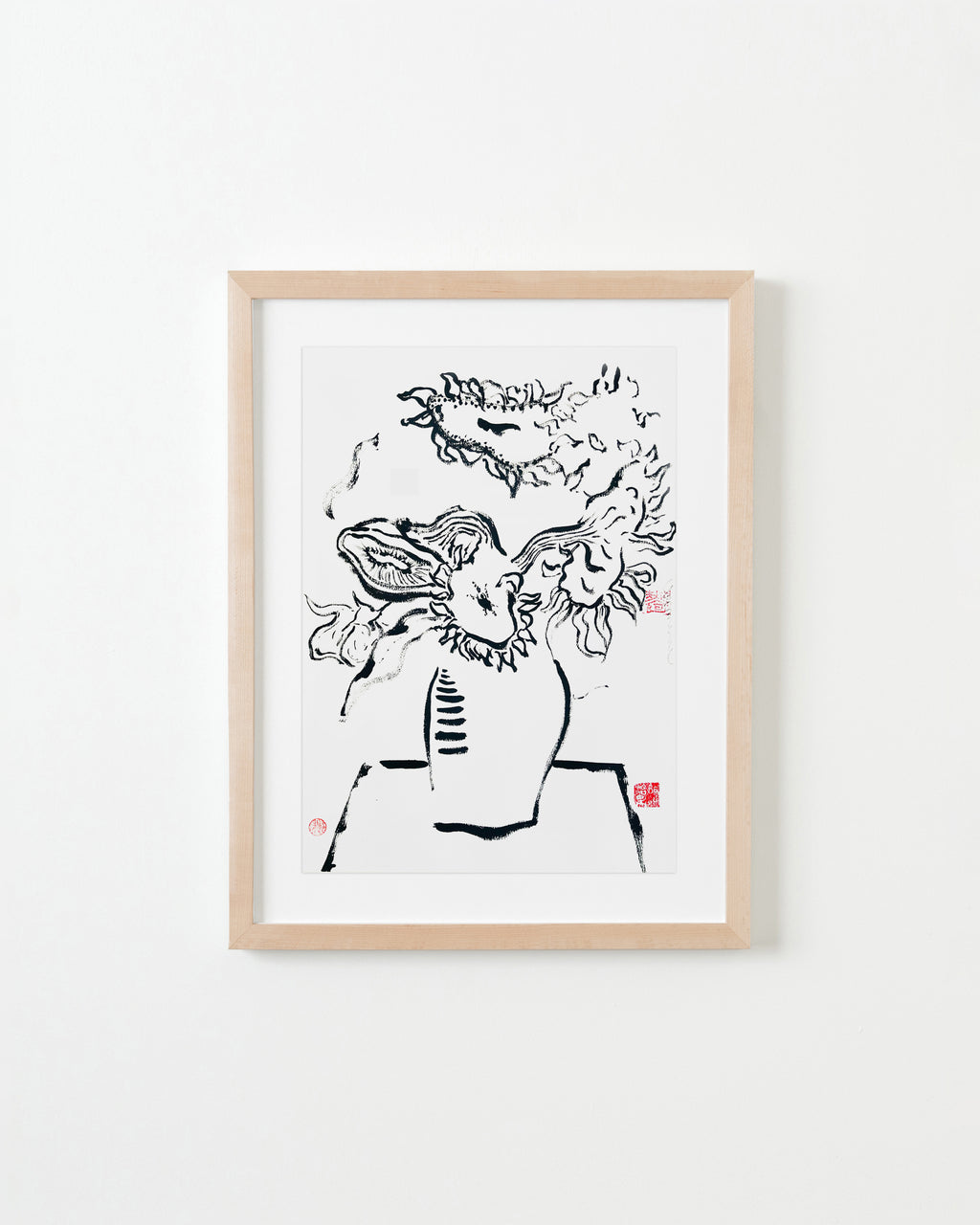 Drawing by Ba Ousmane titled "Tournesol" - 4.