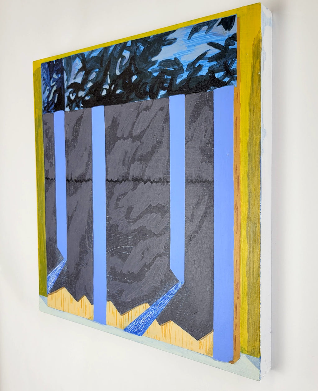 Painting by Nina Bellucci titled "Divided, We Still Stand" - 3.