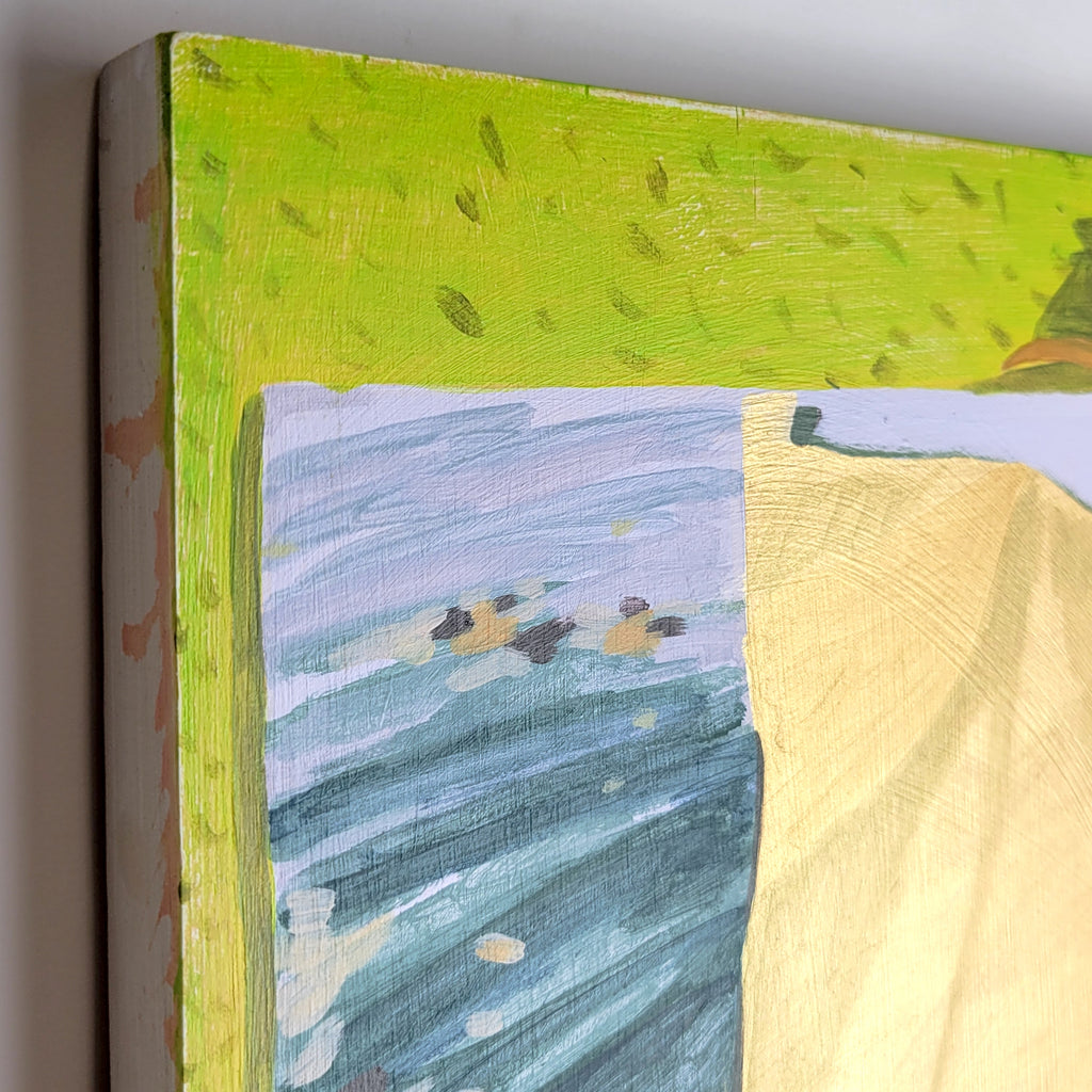 Painting by Nina Bellucci titled "Interception of Waves" - 3.
