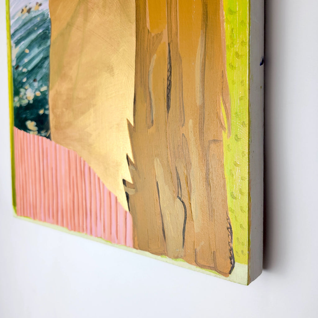 Painting by Nina Bellucci titled "Interception of Waves" - 4.