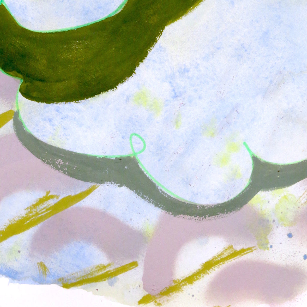 Painting by Nina Bellucci titled "Cautiously Optimistic 5" - 3.