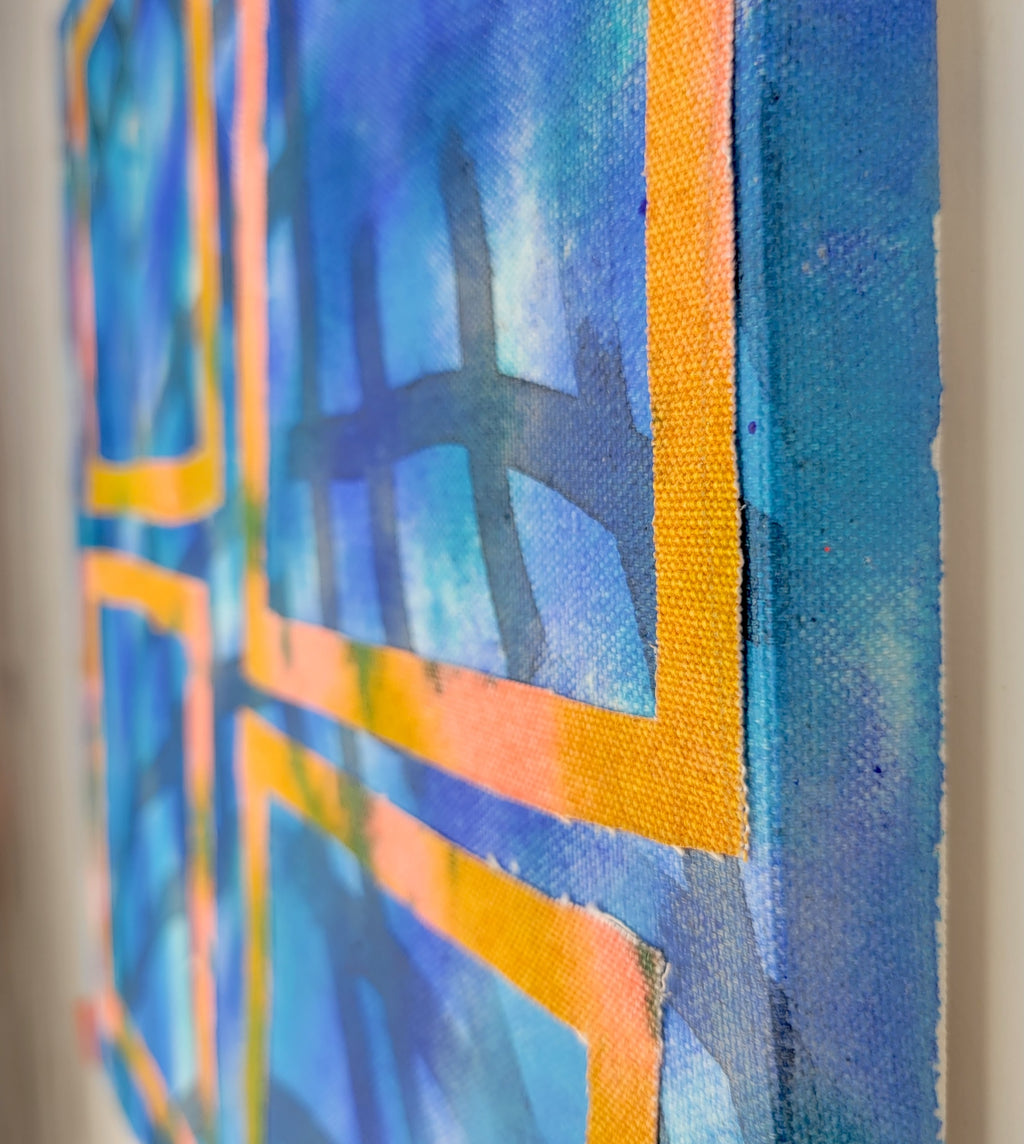 Painting by Nina Bellucci titled "Holding On" - 4.