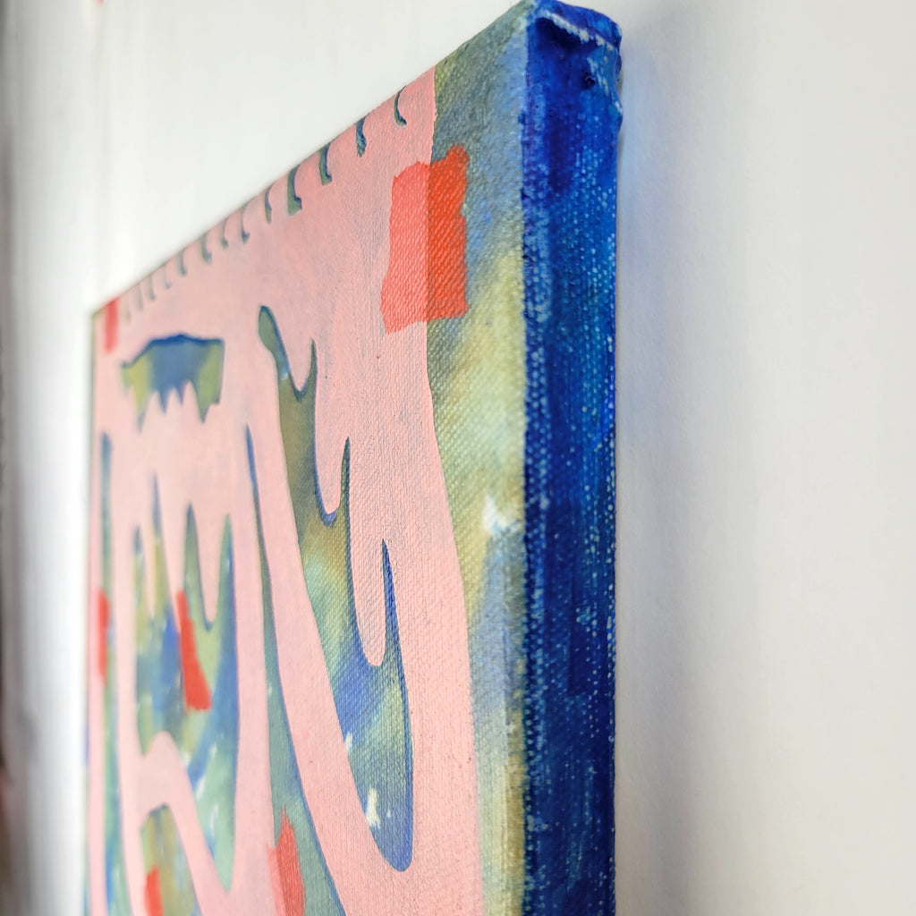 Painting by Nina Bellucci titled "Making Space" - 3.