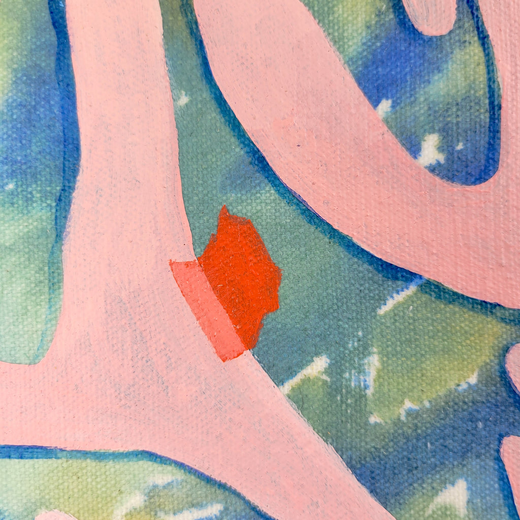 Painting by Nina Bellucci titled "Making Space" - 4.