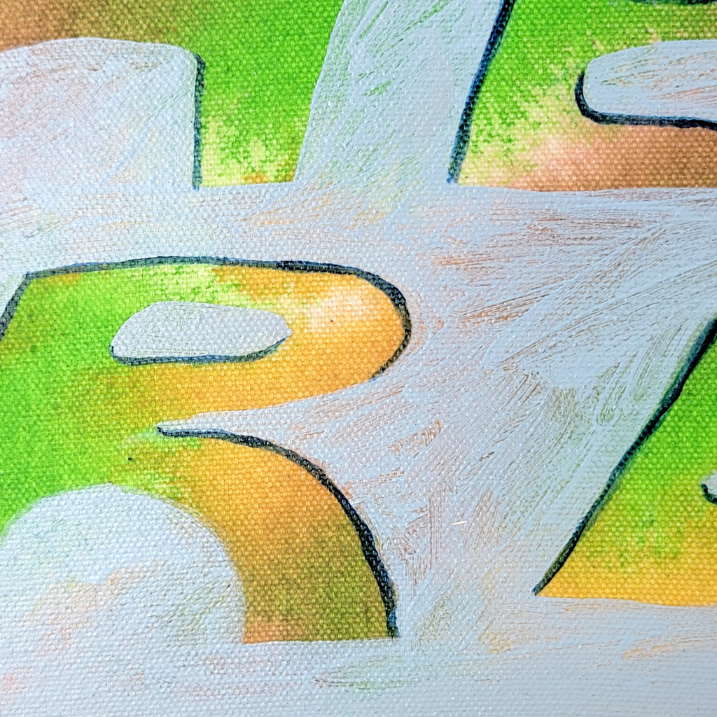 Painting by Nina Bellucci titled "Reminder" - 3.