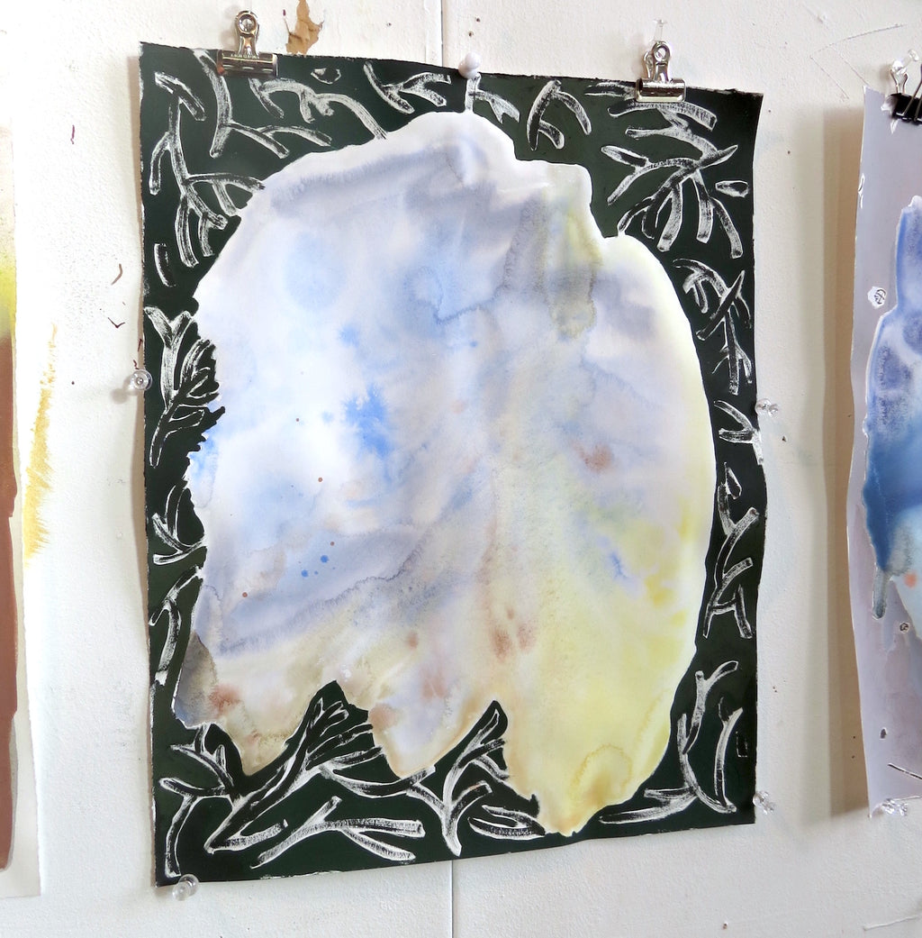 Painting by Nina Bellucci titled "Walk in the Woods" - 4.