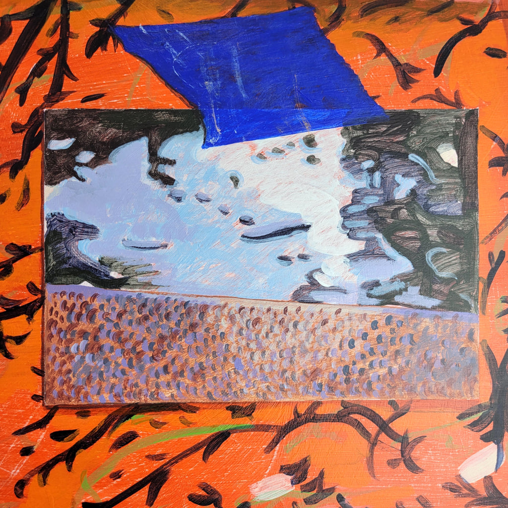 Painting by Nina Bellucci titled "The Reflection of 'I' in Neighborhood" - 4.