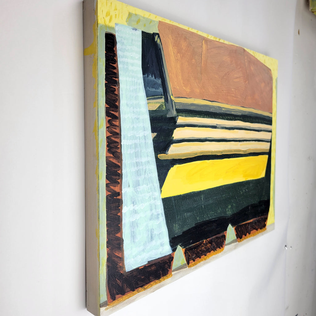 Painting by Nina Bellucci titled "Return from Unexplored Horizons" - 3.
