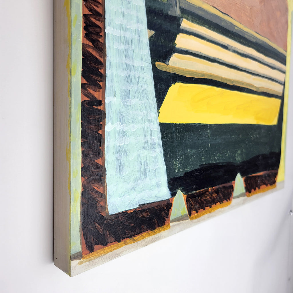 Painting by Nina Bellucci titled "Return from Unexplored Horizons" - 4.