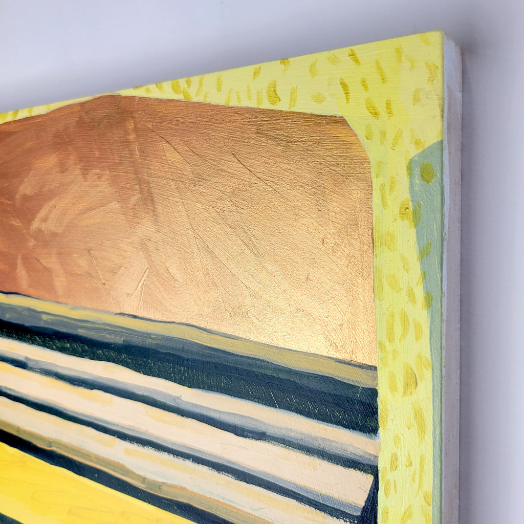 Painting by Nina Bellucci titled "Return from Unexplored Horizons" - 5.
