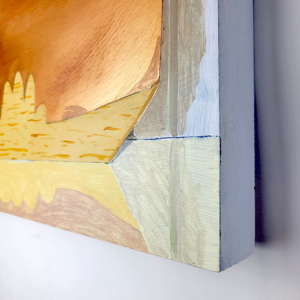 Painting by Nina Bellucci titled "Untitled (Stop)" - 4.