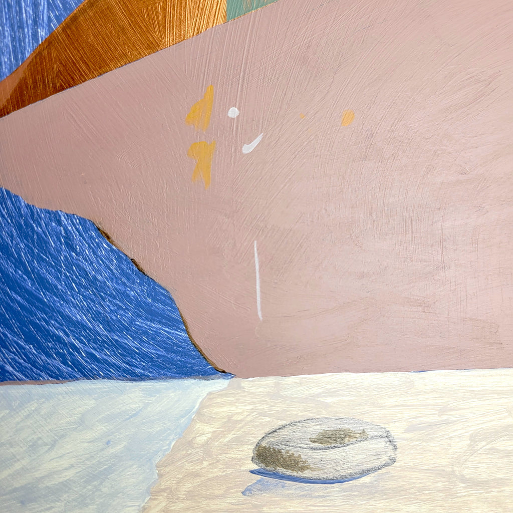 Painting by Nina Bellucci titled "Untitled (Stop)" - 5.