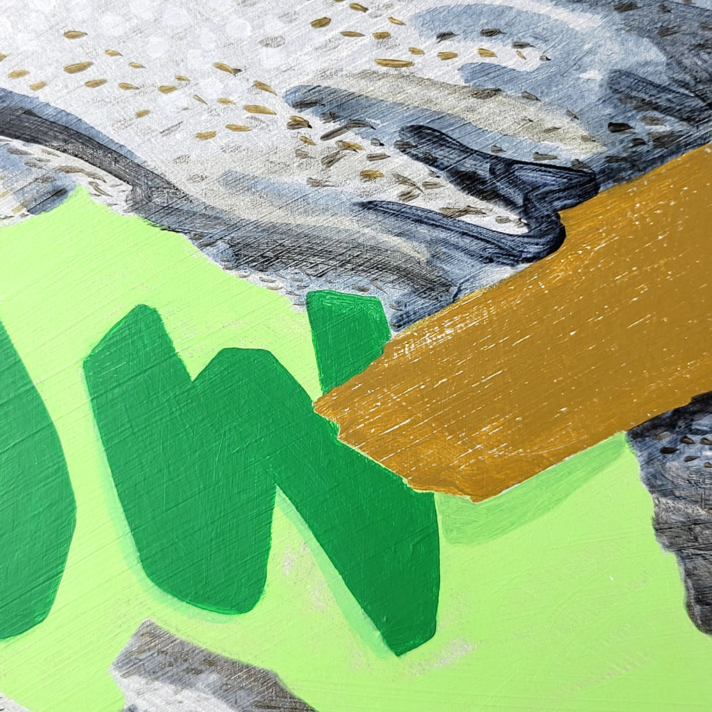 Painting by Nina Bellucci titled "Untitled (Wow)" - 5.