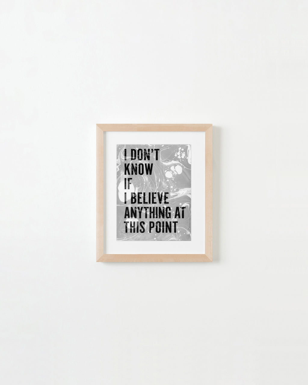 Painting by Ben Skinner titled "I Don't Know If I Believe Anything At This Point" - 4.