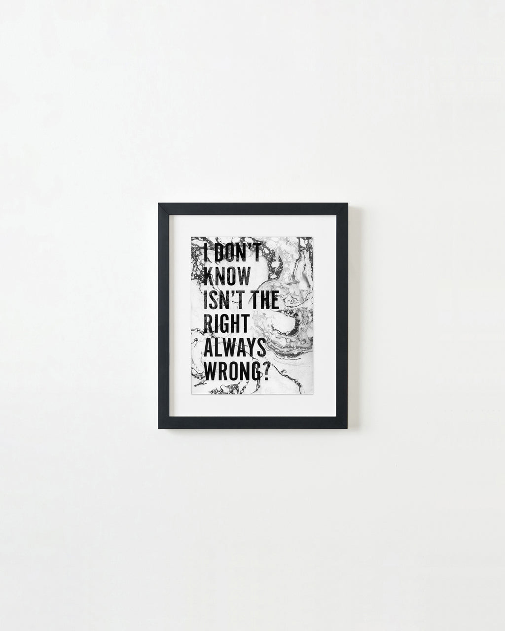 Painting by Ben Skinner titled "I Don't Know Isn't The Right Always Wrong?" - 3.