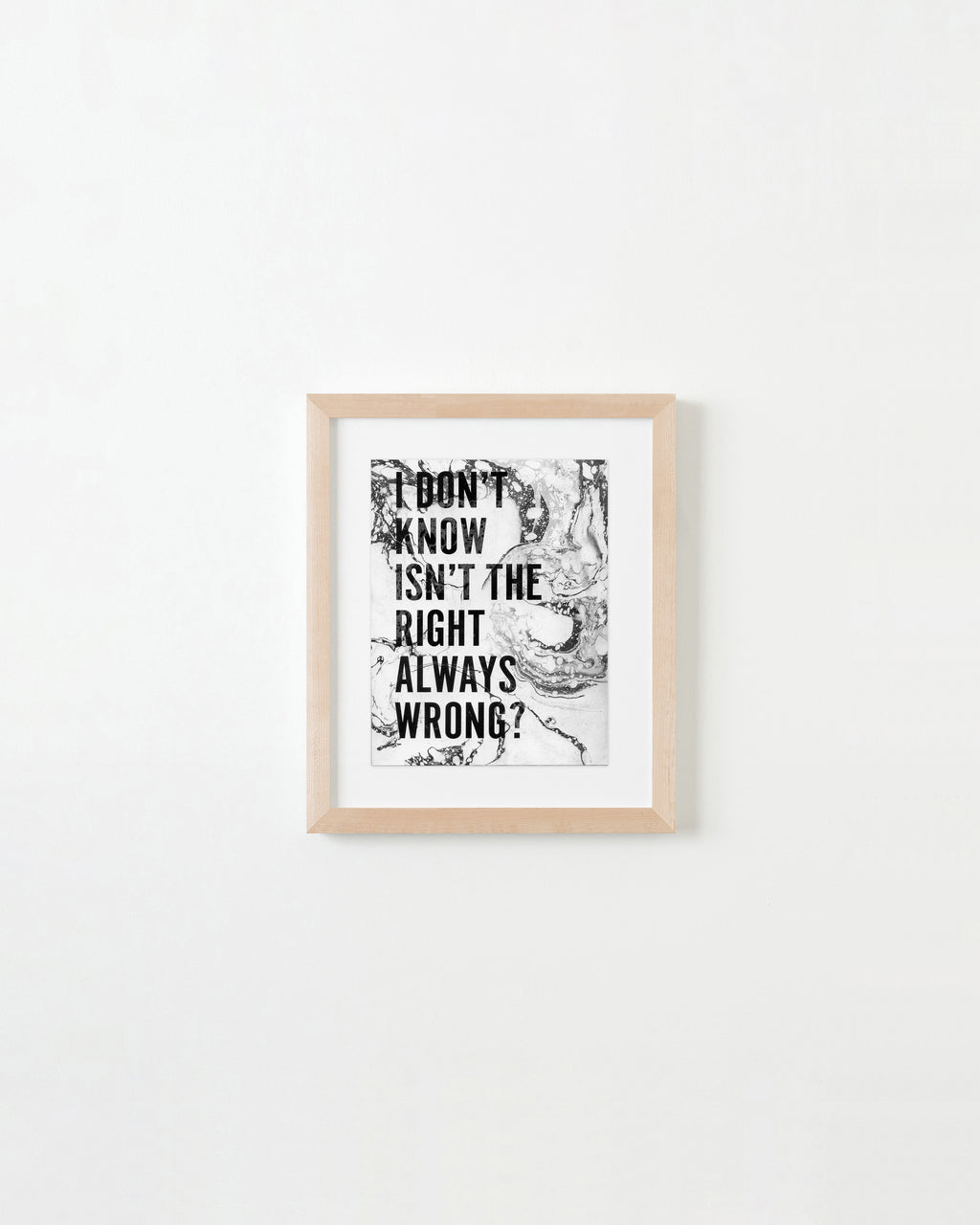 Painting by Ben Skinner titled "I Don't Know Isn't The Right Always Wrong?" - 4.