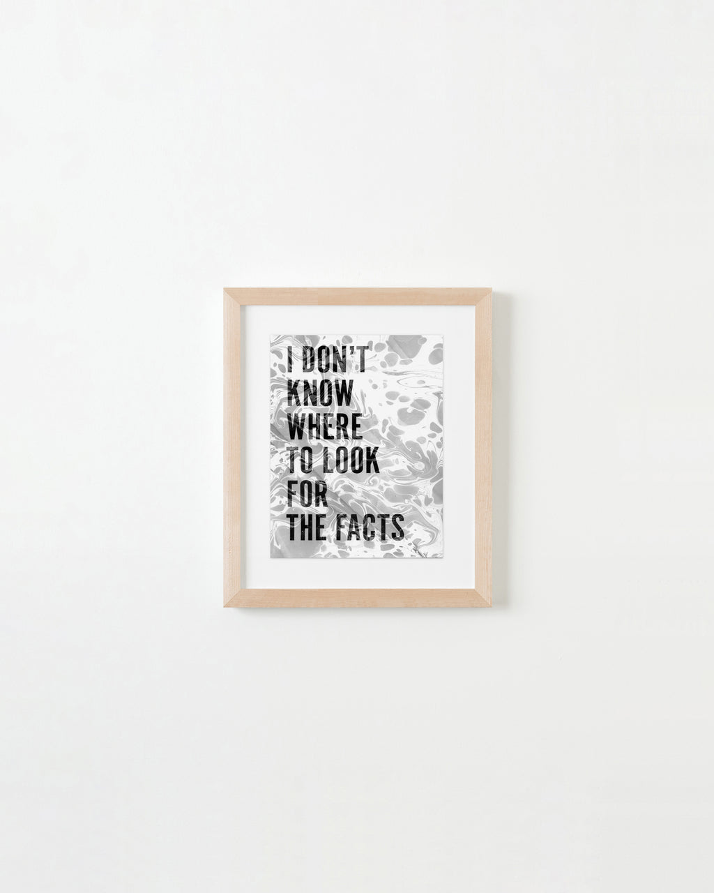 Painting by Ben Skinner titled "I Don't Know Where To Look For The Facts" - 4.