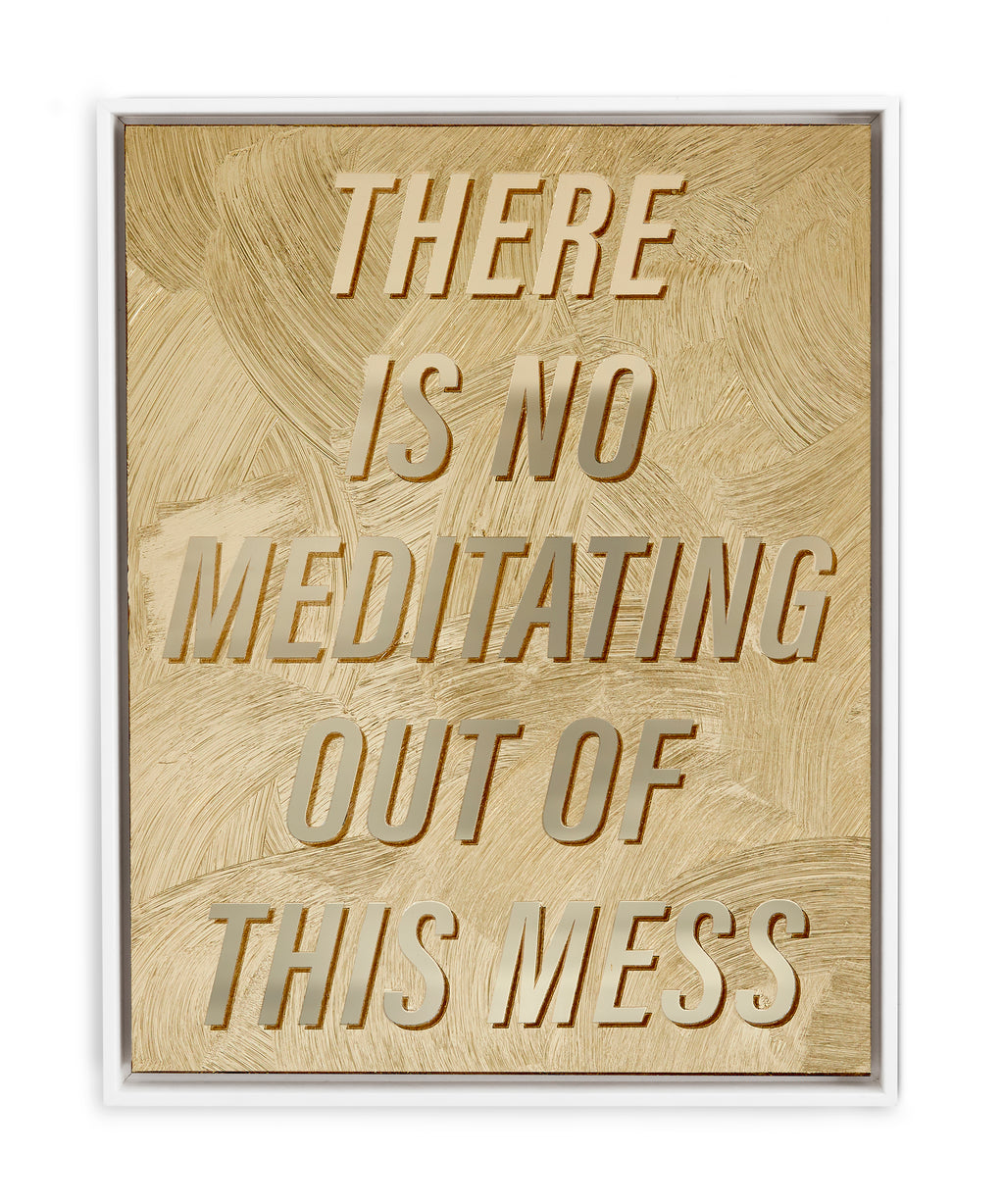 Mixed Media by Ben Skinner titled "There Is No Meditating" - 2.