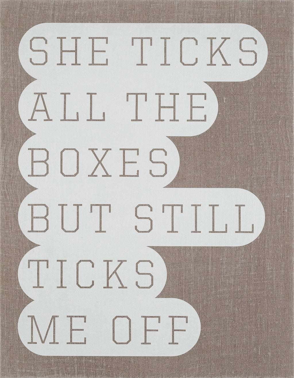 Painting by Ben Skinner titled "Ticks" - 2.