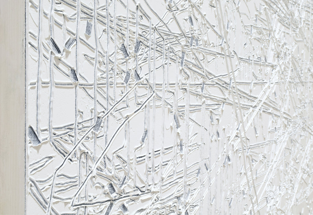 Painting by Blake Aaseby titled "Re Membered (Courtside)" - 4.