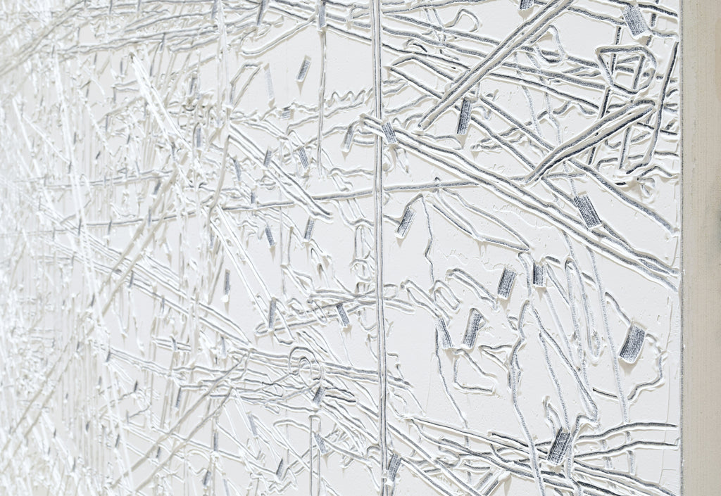 Painting by Blake Aaseby titled "Re Membered (Courtside)" - 5.