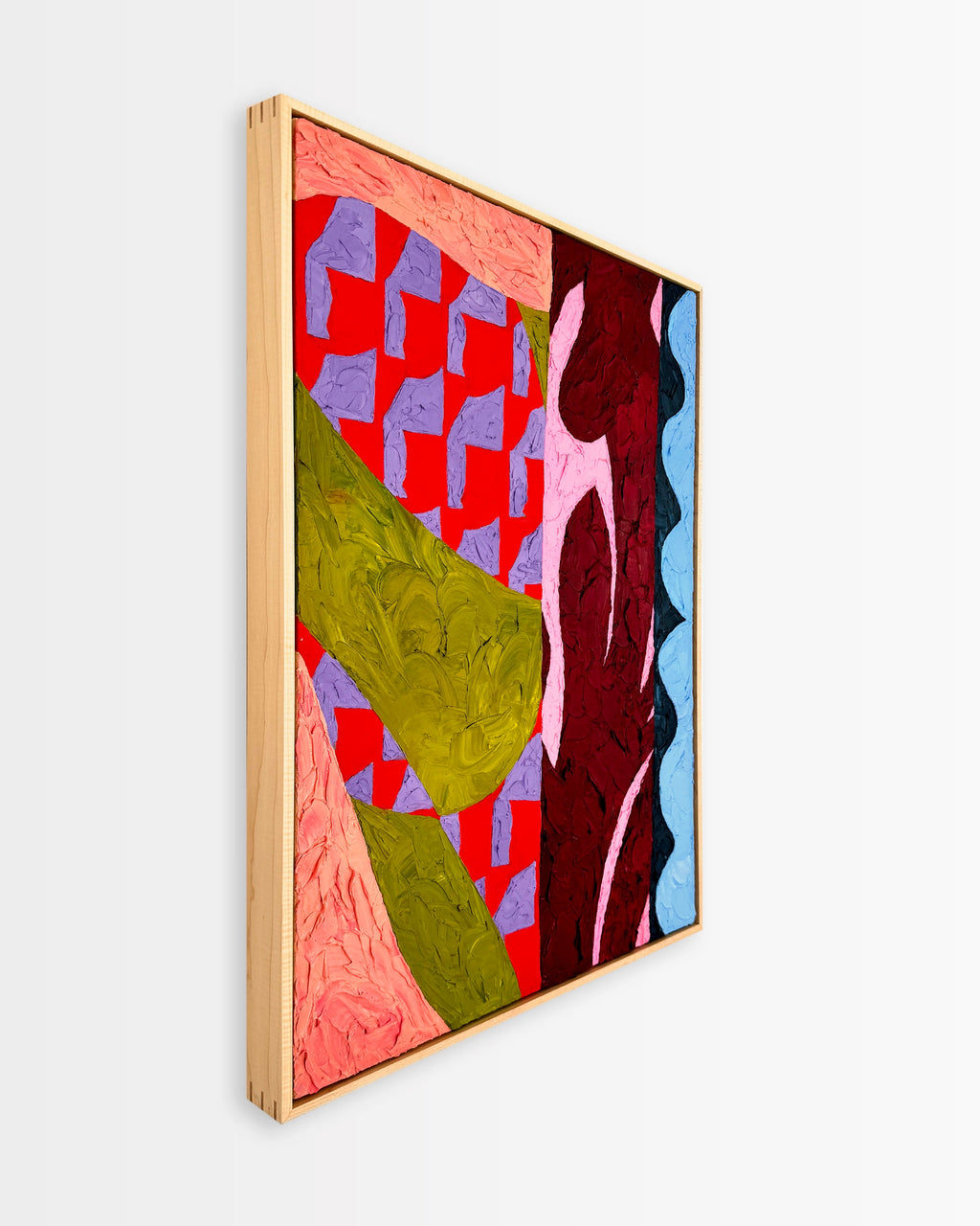 Painting by Alex Proba titled "Blossoming Geometry" - 3.