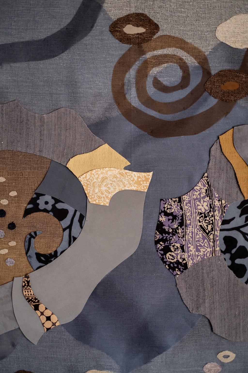 Mixed Media by Anton Nazarko titled "Two Flowers (Blue)" - 5.