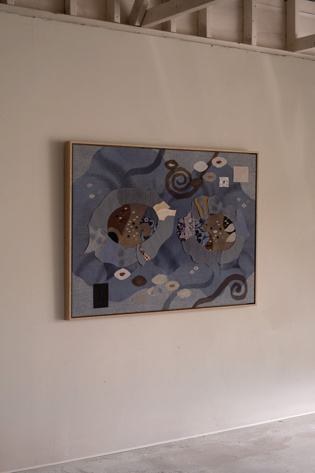 Mixed Media by Anton Nazarko titled "Two Flowers (Blue)" - 6.