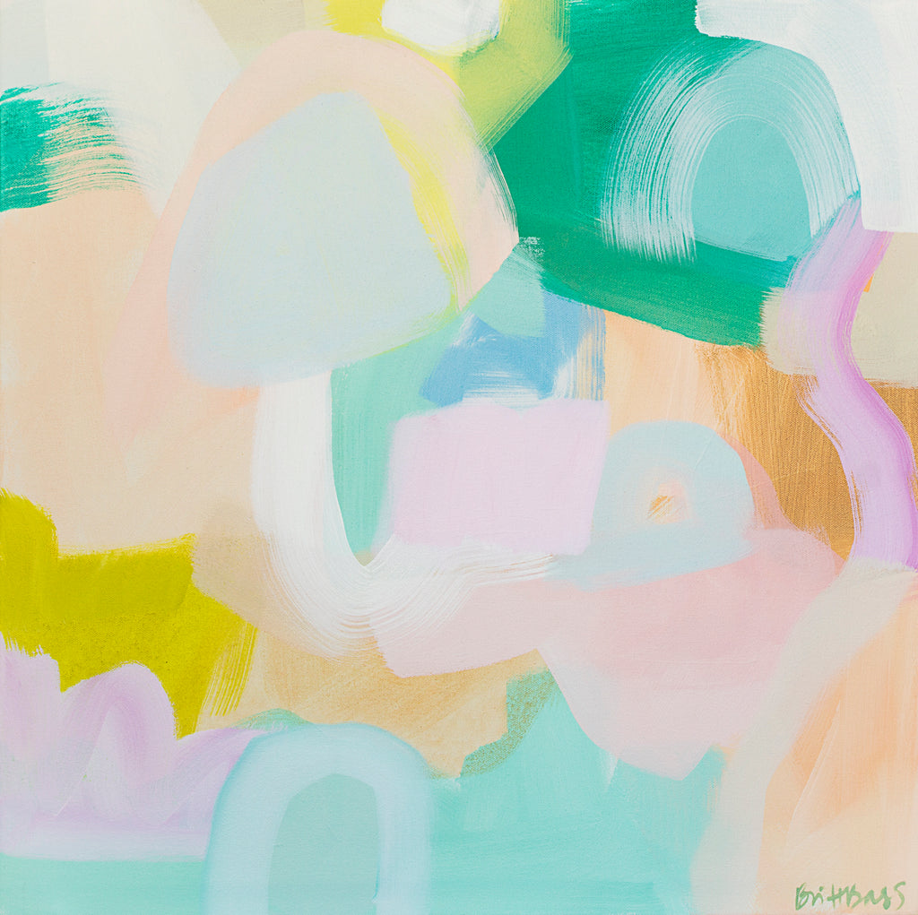 Painting by Britt Bass titled "Sherbert III" - 2.