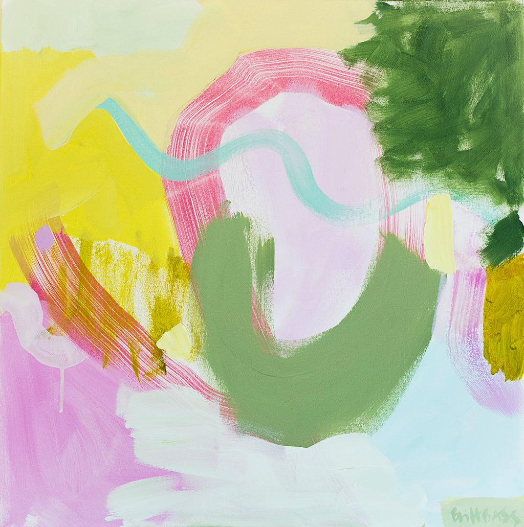 Painting by Britt Bass titled "Sherbert IV" - 2.
