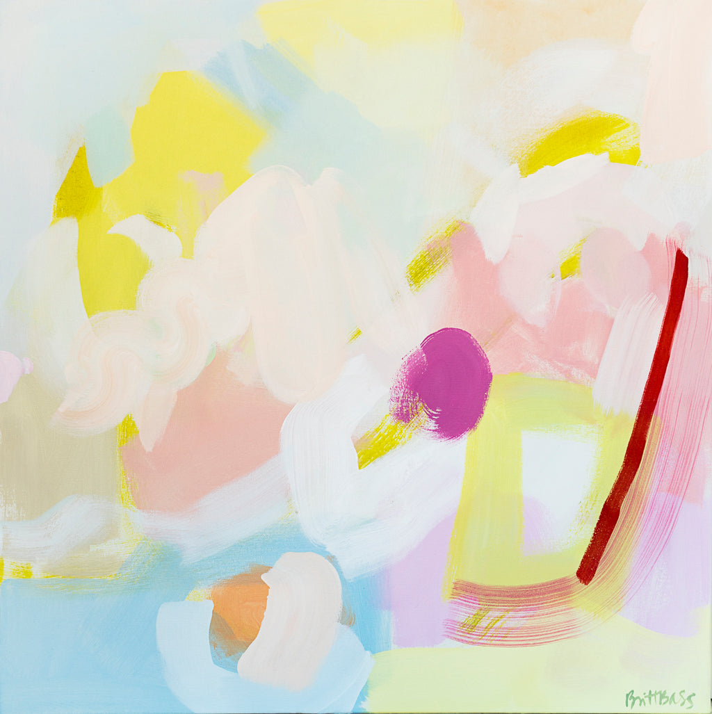 Painting by Britt Bass titled "Sherbert VII" - 2.